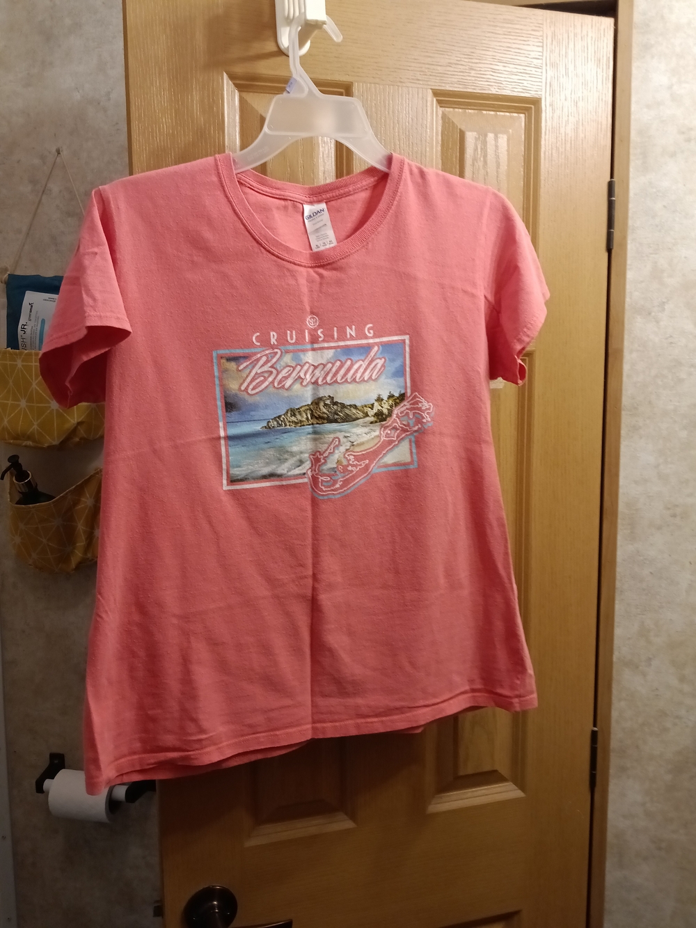 Gildan Pink 'Cruising Bermuda' Graphic Tee
